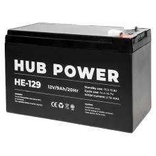 Hub Power HE-129 12V 9AH Акумуляторна батарея