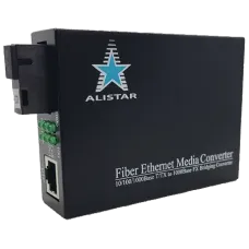 ALISTAR X5G 1G 10/100/1000BASE-T RJ-45 - 1000BASE-LX 1SM WDM SC 20KM TX1550/RX1310nm Медіаконвертор