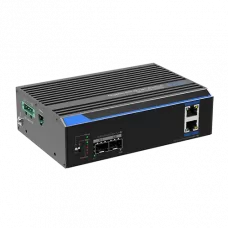 UTP7202GE-POE Промисловий 2-портовий некерований комутатор Gigabit+2*SFP (12-48 В)